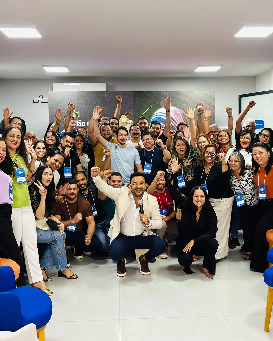 Wal Macedo em evento empresarial